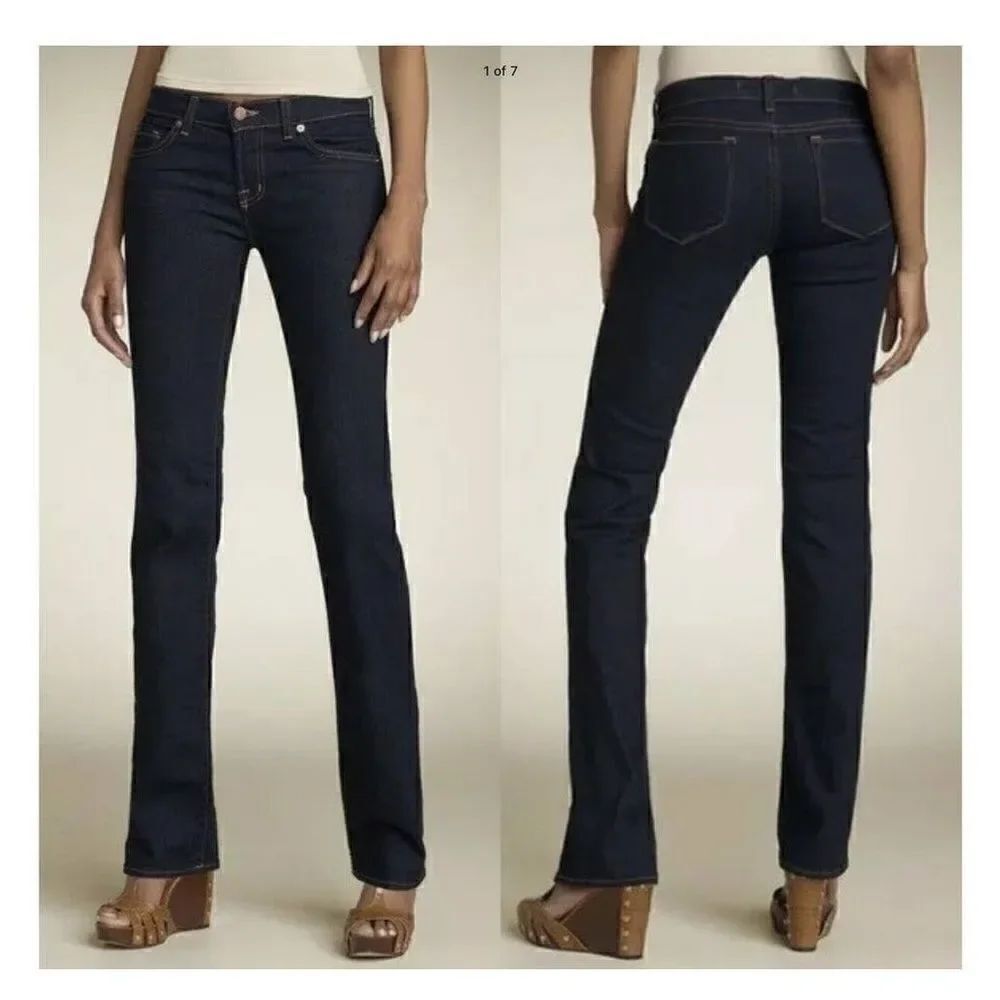 J BRAND Low Rise CIGARETTE Denim Slim Leg Stretch 914 INK Dark Jeans